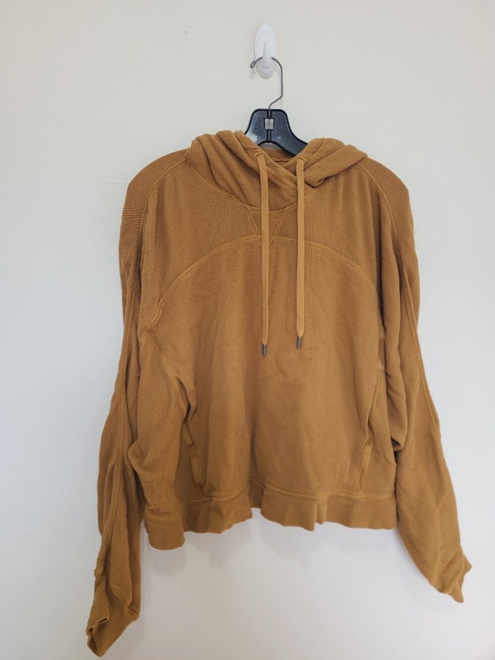 Lululemon Mellow In Hoodie Waffle women's size S/XS Spiced Bronze